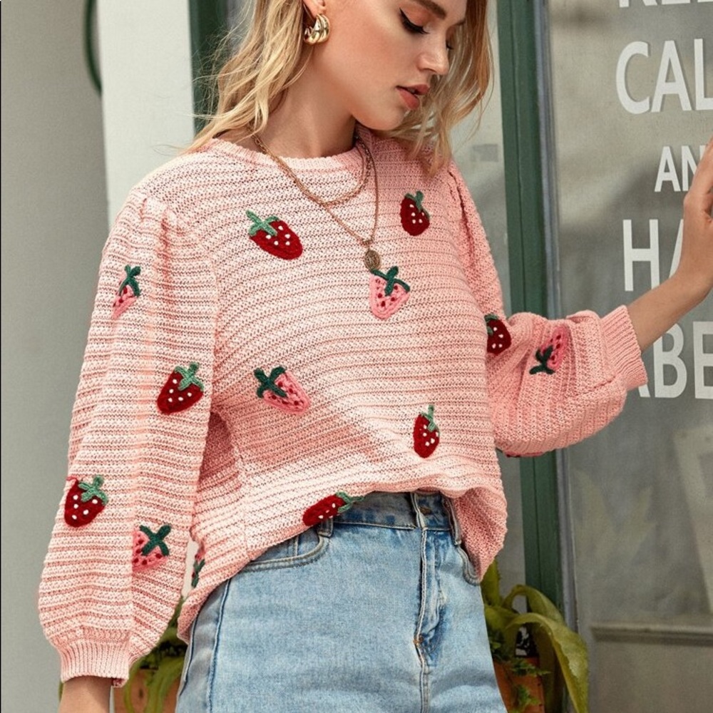 SEARCHING FOR ZARA STRAWBERRY SWEATER - Picture 9 of 9